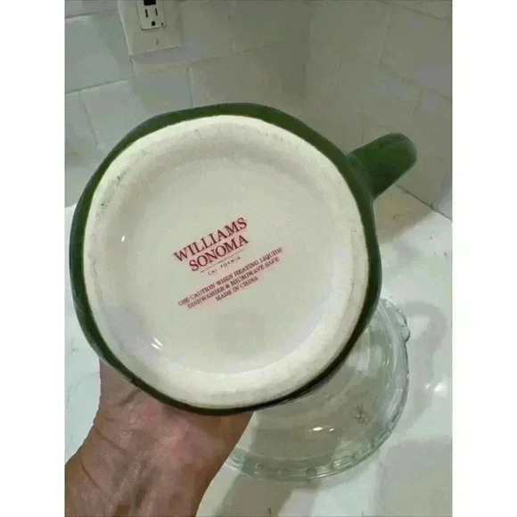 WILLIAMS-SONOMA - Rare Decorated CHRISTMAS TREE Shaped Mug - Heavy Quality - Picture 9 of 9